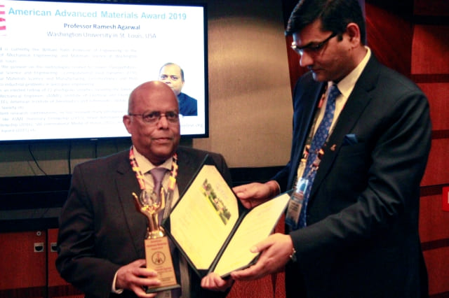 American Advanced Materials Award 2019 |Prof. Ramesh K. Agarwal  | IAAM